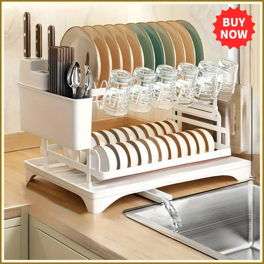 Dish Drying Rack Tier Dish Racks Counter Large