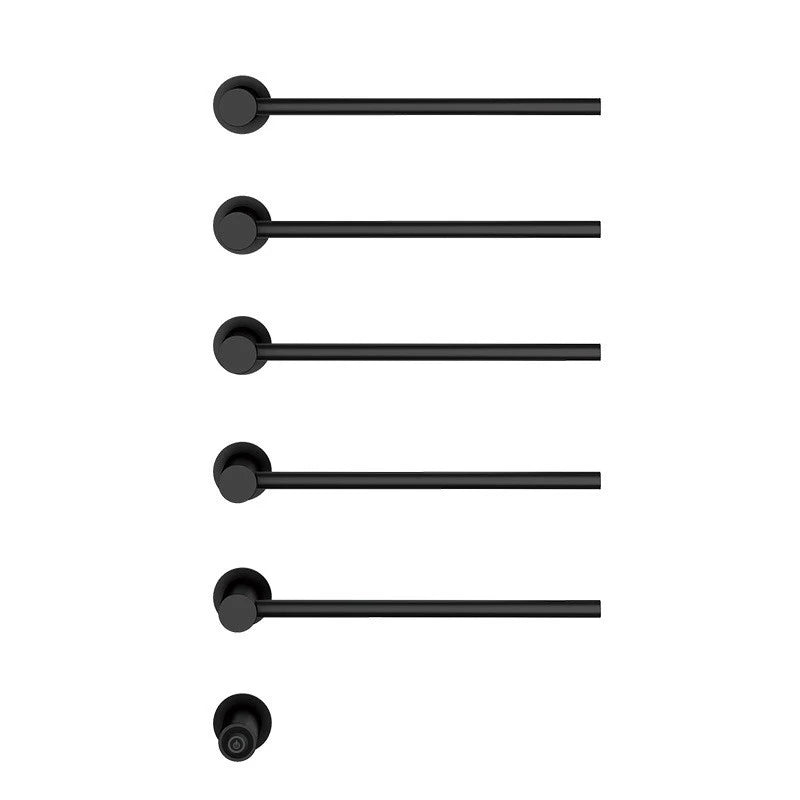 Oxg Black Bathroom Electric Bath Towel Rack Electric