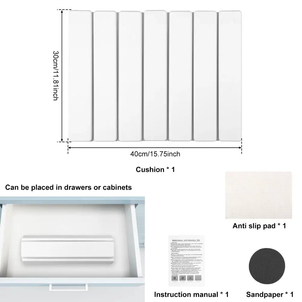 Foldable Stone Dish Drying Mat Nonslip Reusable Stone