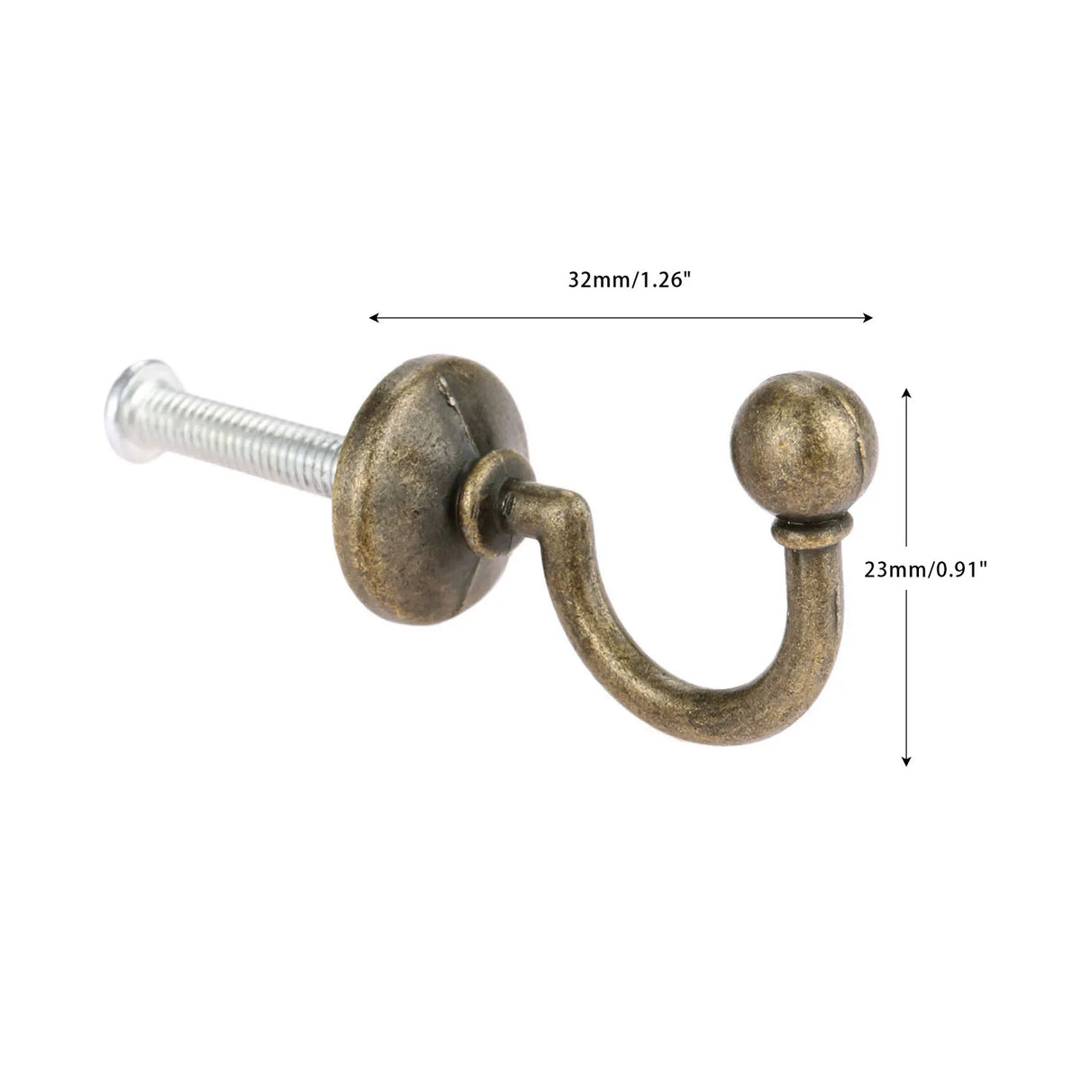 2pcs Antique Bronze Hook Heavy Duty Wall Hanger