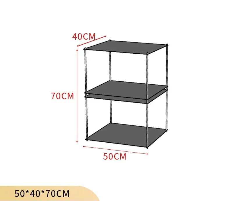 Stainless Steel Metal Bauhaus Modular Storage Rack Floor