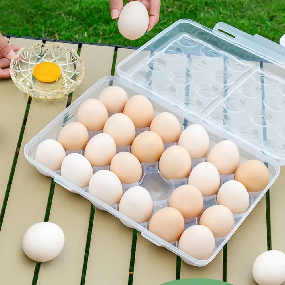 Egg Holder Plastic Egg Storage Box Egg Organizer