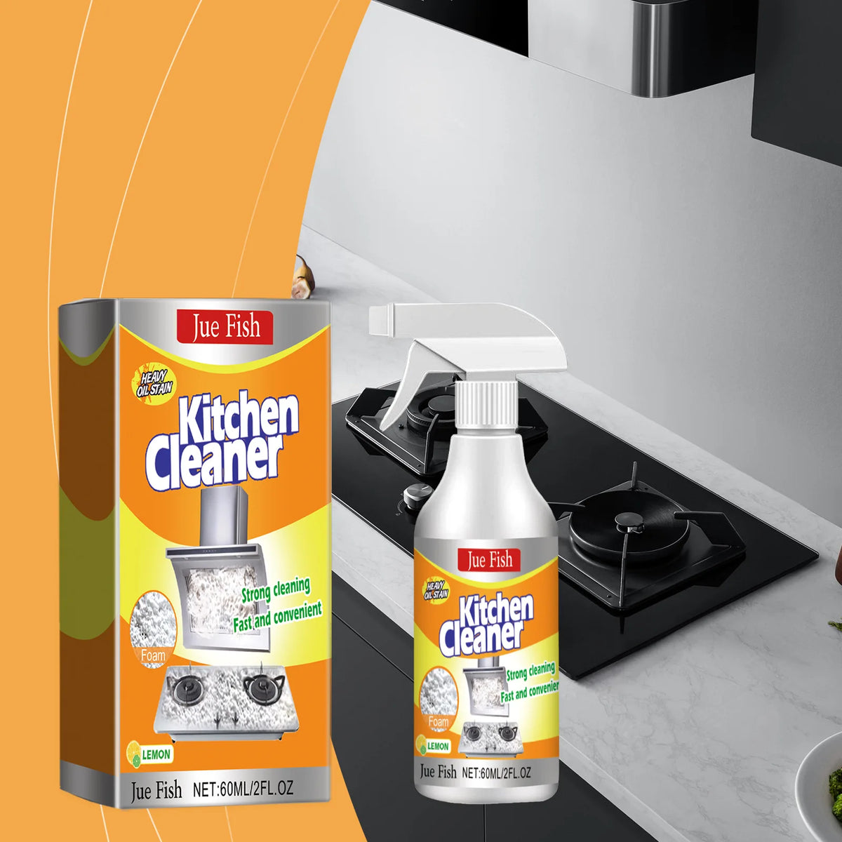 60ml All Purpose Cleaner Stove Remover Removes Oil