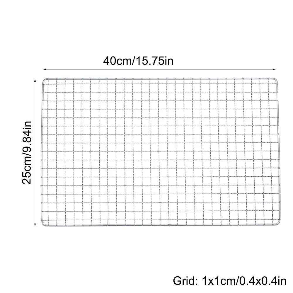 Stainless Steel Grill Rack Grids Reusable Nonstick Bbq