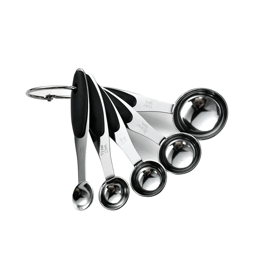 5/10pcs Stainless Steel Measuring Cups Spoons Baking Cake