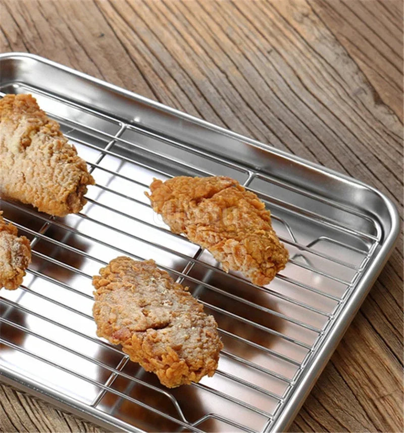 304 Stainless Steel Baking Tray Plate Bbq Tray