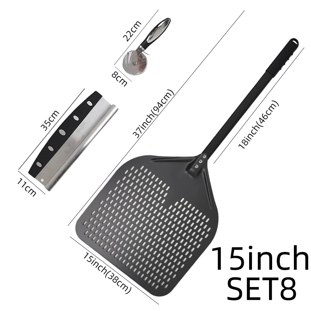 15 16 Inch Big Pizza Peel Perforated Shovel