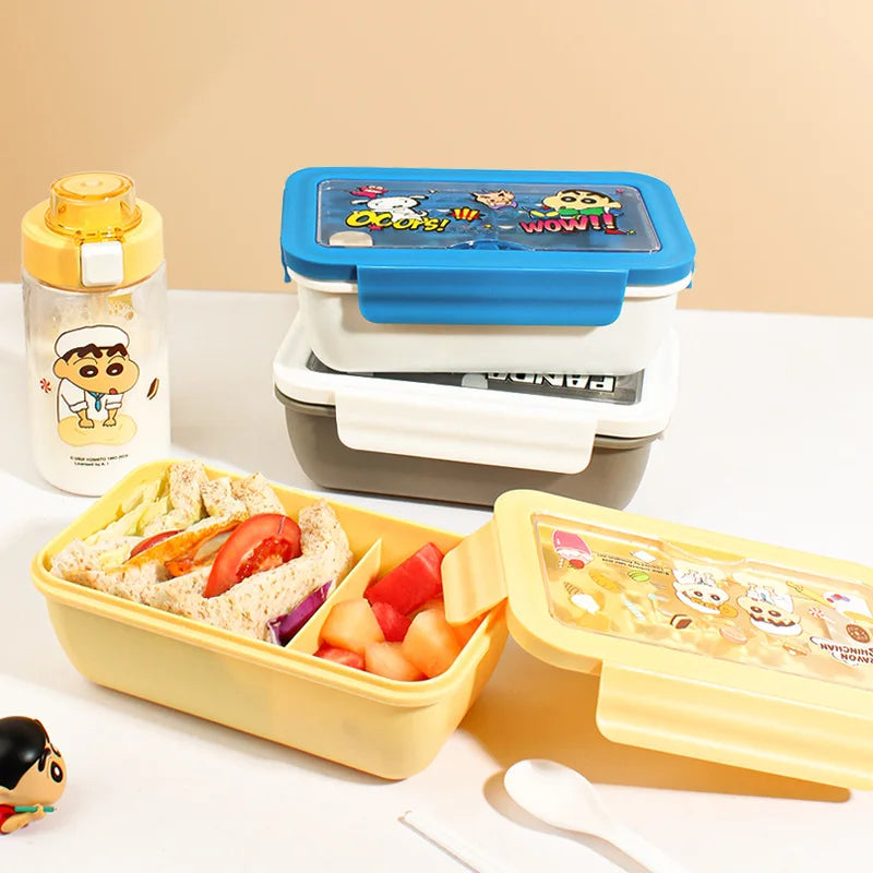 Crayon Shinchan Lunch Box Water Cup 2-Piece Food