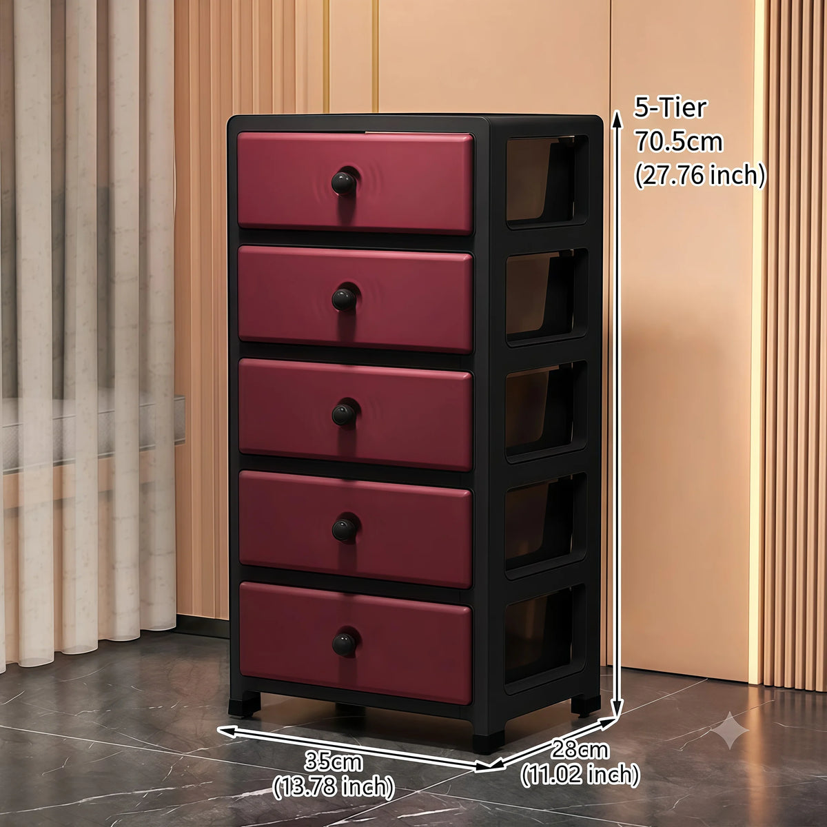 Drawer-Style Storage Cabinet - Living Room Storage Cabinet