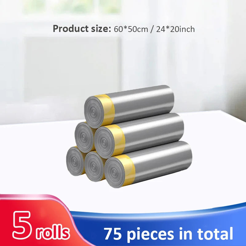 5/10/15/20 Rolls Drawstring Trash Bags Trash Can Thicken