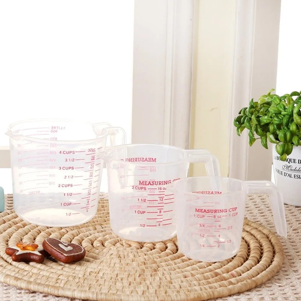 Cup Marking Clear Plastic Measuring Cup Spout Handles