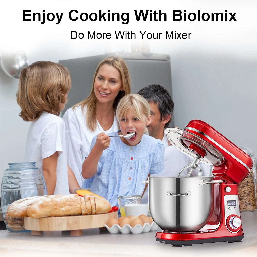 Biolomix 6-Speed Food Stand Mixer 1200w Dc Quiet
