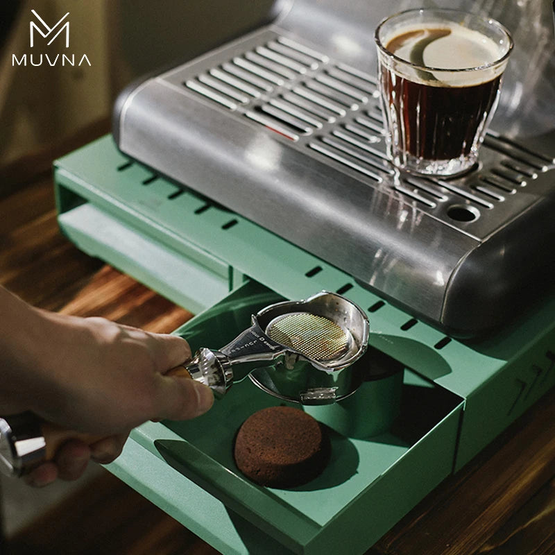 Muvna Espresso Bar Knock Box Coffee Organizer Box