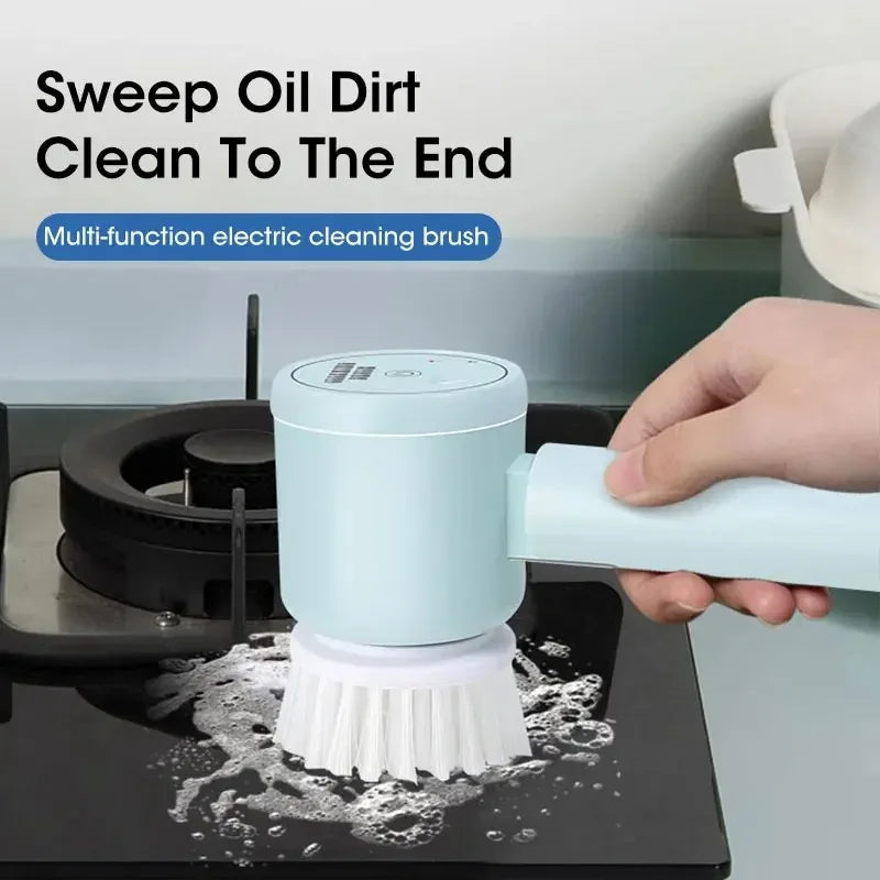 Electric Cleaning Brush Rotary Scrubber Bathroom Balcony Cleaning