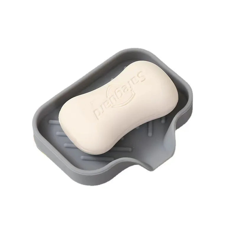 Sink Silicone Tray Drain Soap Sponge Storage Holder