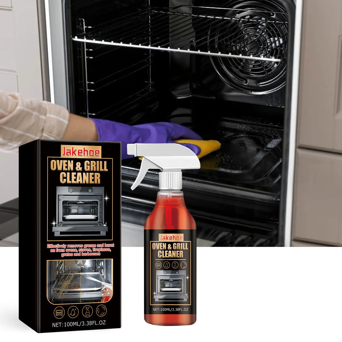 Stove Oven Foam Cleaner Quick Cleaning Inner Wall