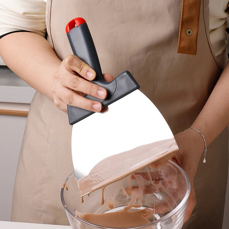 Coating Spatula Chocolate Scraper Stainless Steel Dough Scraper