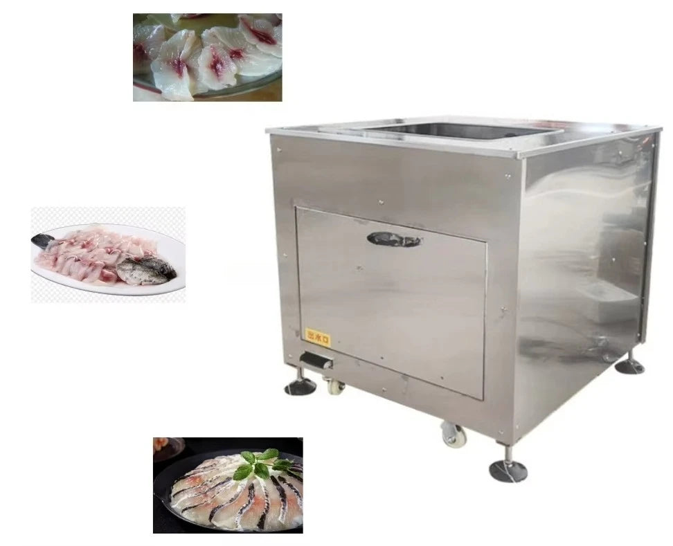 Salmon Fish Meat Slicing Slicer Squid Octopus Beef