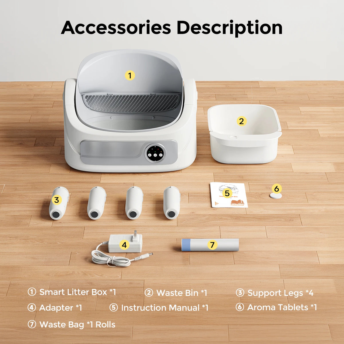 Patbrela Automatic Litter Box Self-Cleaning Cat Litter Box
