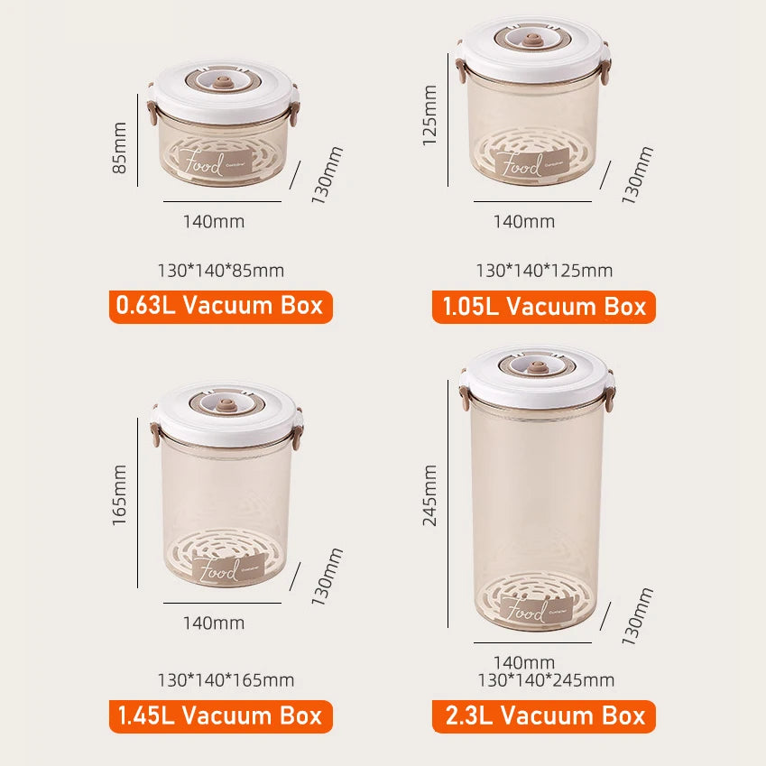 Vacuum Food Storage Box Fresh-Keeping Canister Sealed Storage