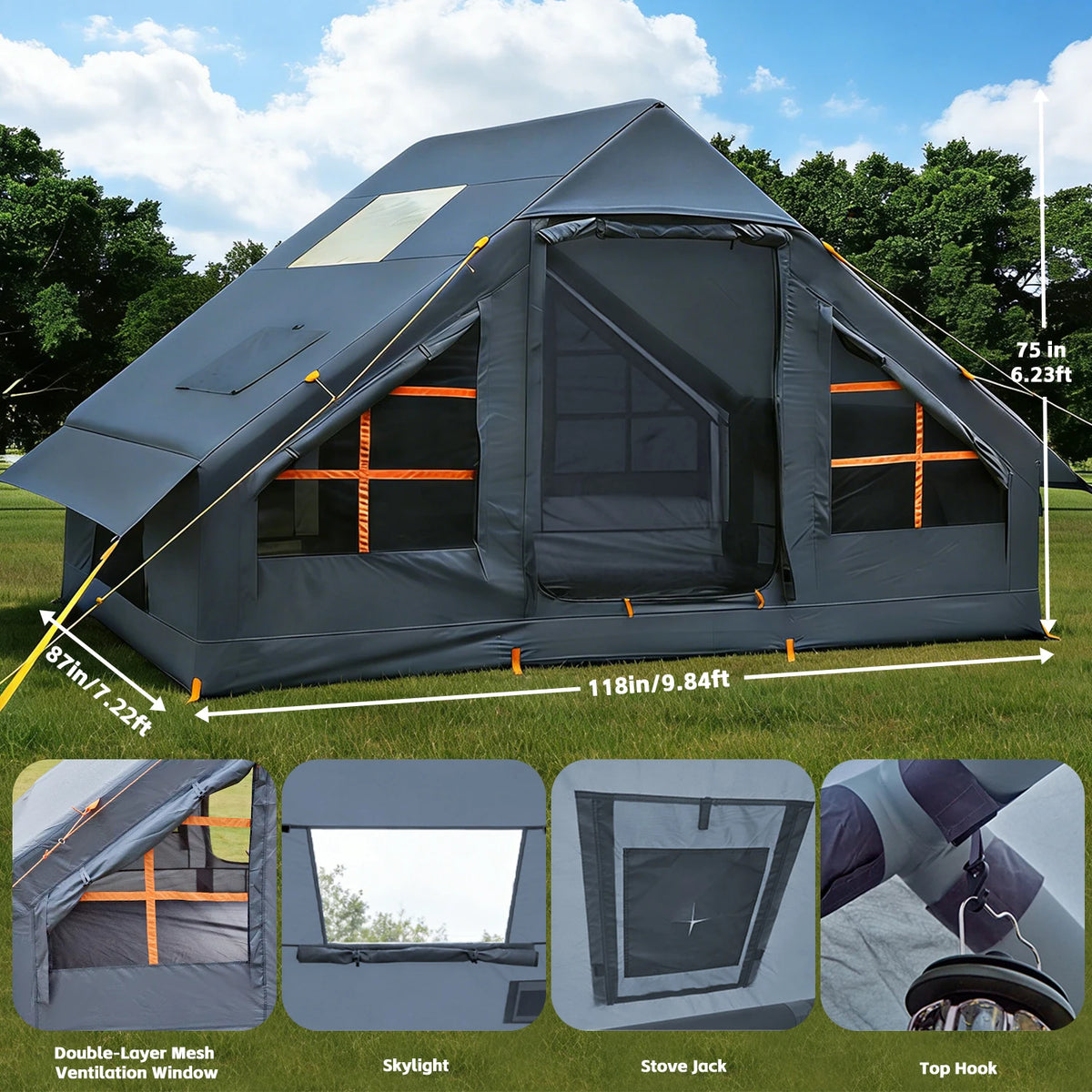 Inflatable Tents Camping - Easy Blow Up Glamping