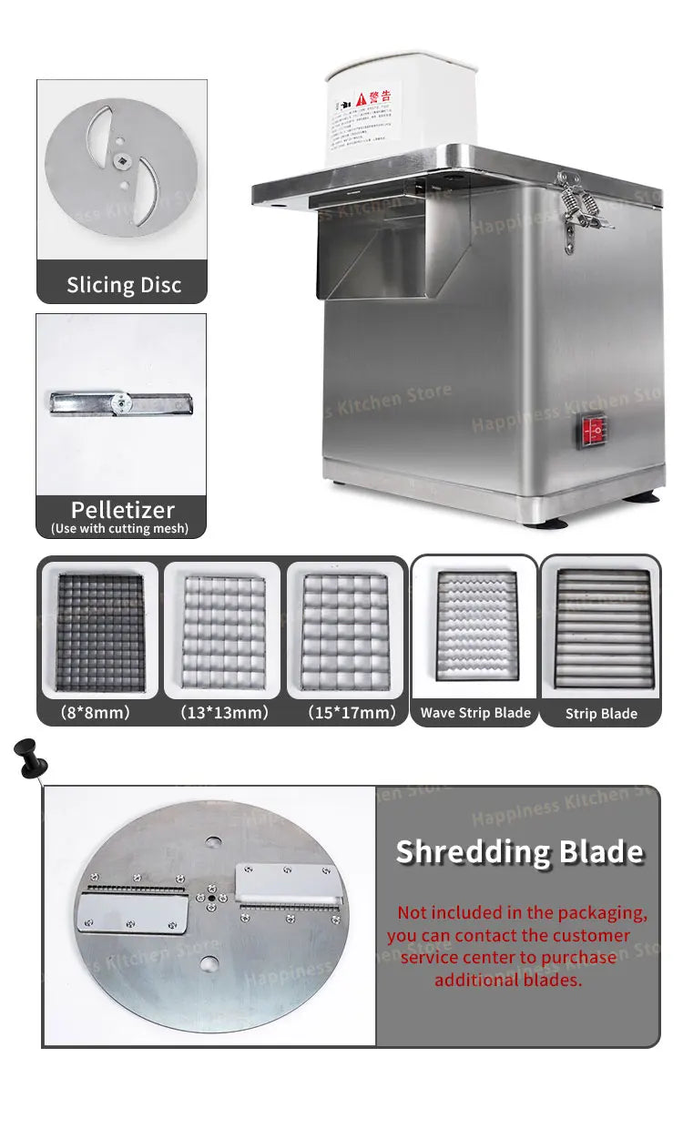 Commercial Electric Vegetable Cutter Wave Potato Slicer Large