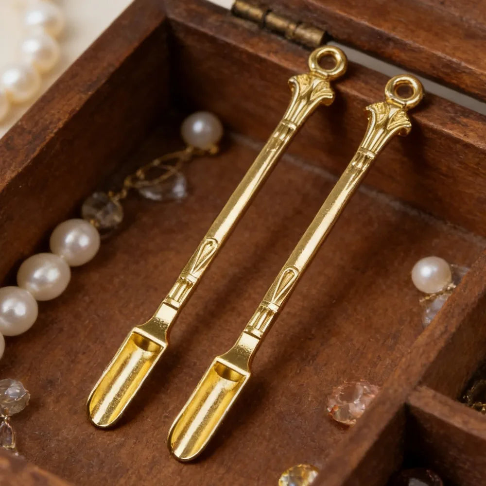 4pcs Metal Small Shovel Oil Spoon Creative Design