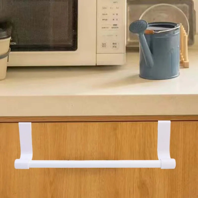 Stainless Steel Towel Rod Rack No Punch Door