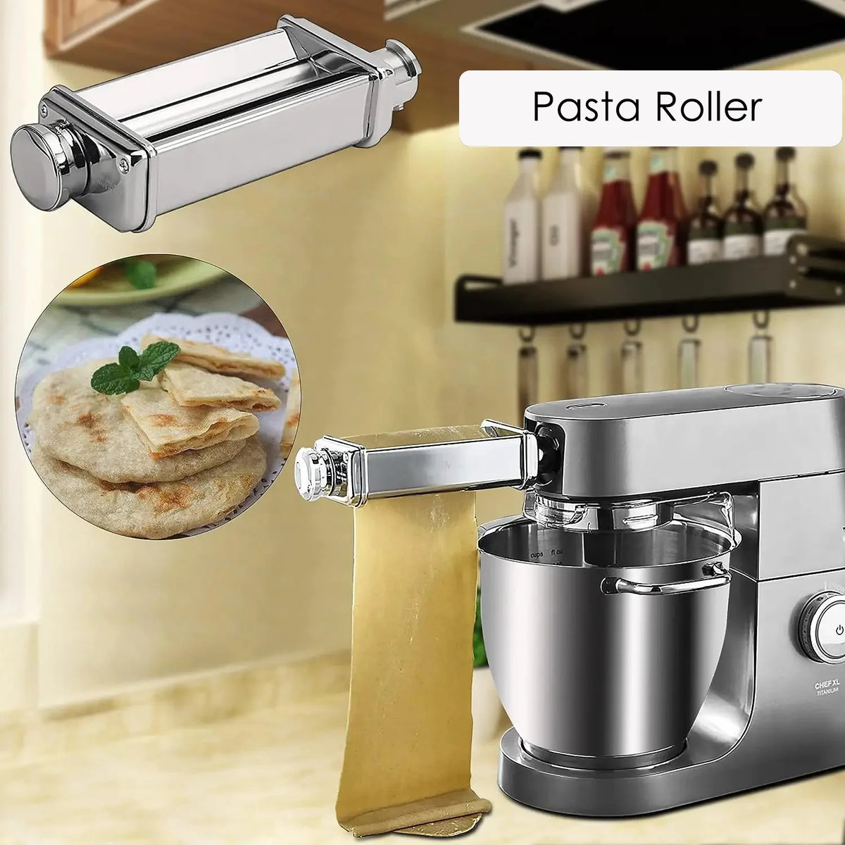 Noodle Attachment Kenwood Lasagne Pasta Roller Fettuccine Cutter