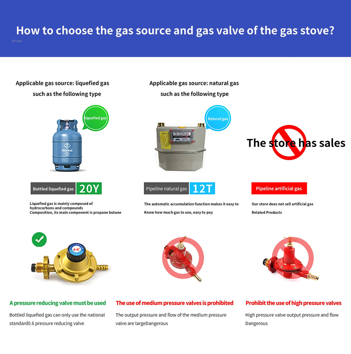 Gas Stoves Dual Stove Embedded Nature Gas/Lpg Timing