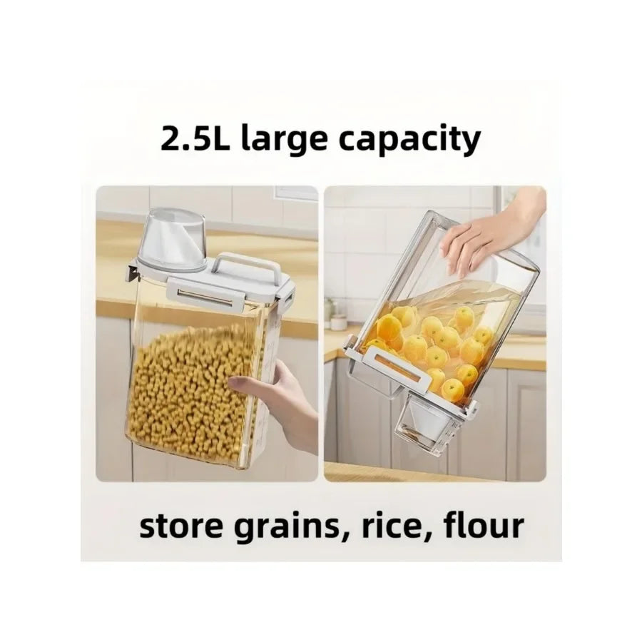 5l Covered Moisture-Proof Sealed Storage Container - Used