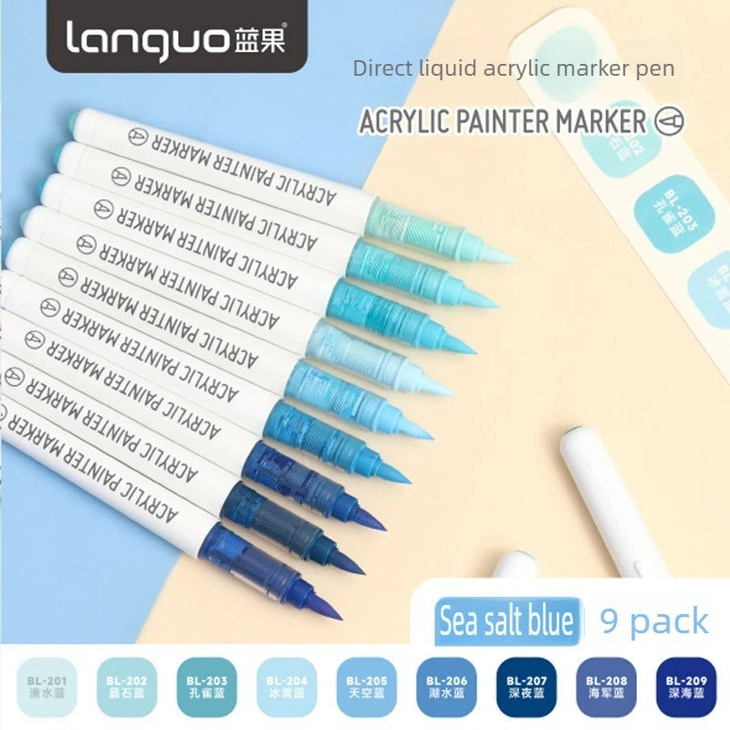 Languo 288/9 Colors Direct Liquid Acrylic Marker Soft