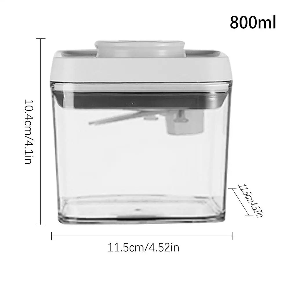 Cereal Container Airtight Jars Clear Stackable Sealed Jar