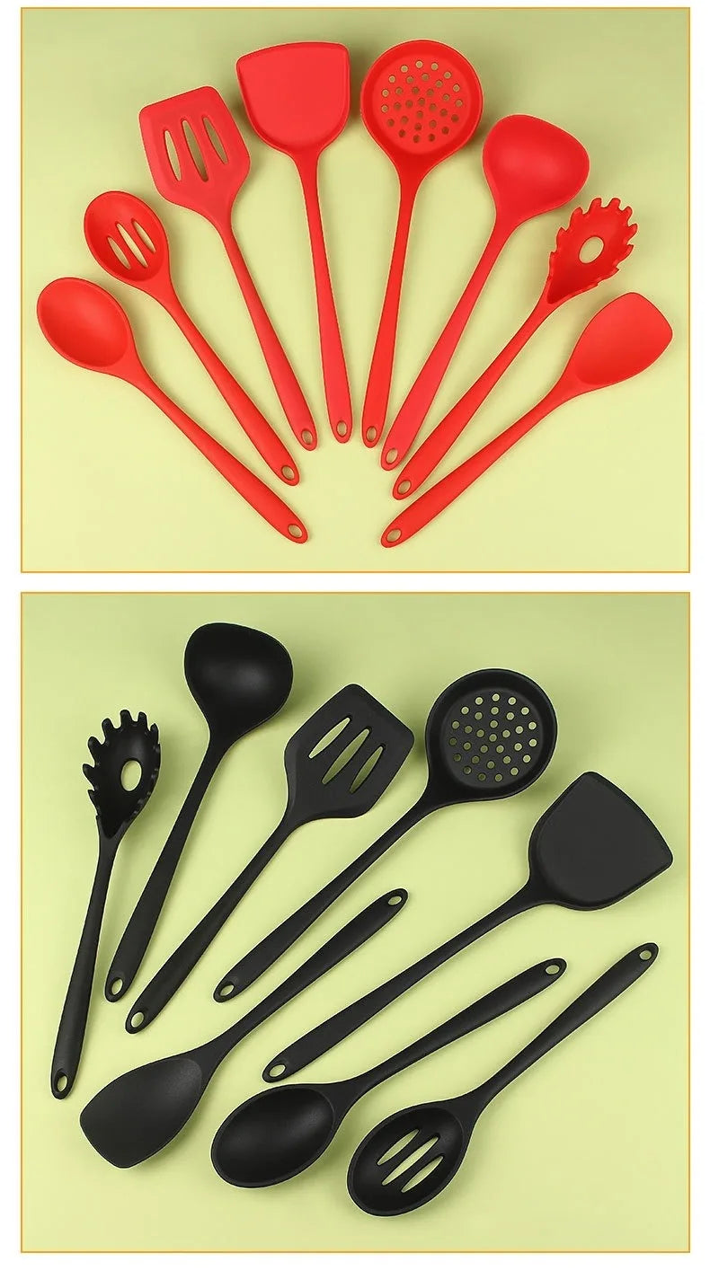 1/4/8pcs Silicone Cooking Utensils Utensils Non-Stick Cookware