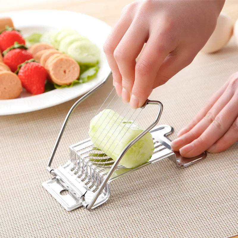 Vegetables Fruit Egg Slicer Section Cutter Stainless Steel