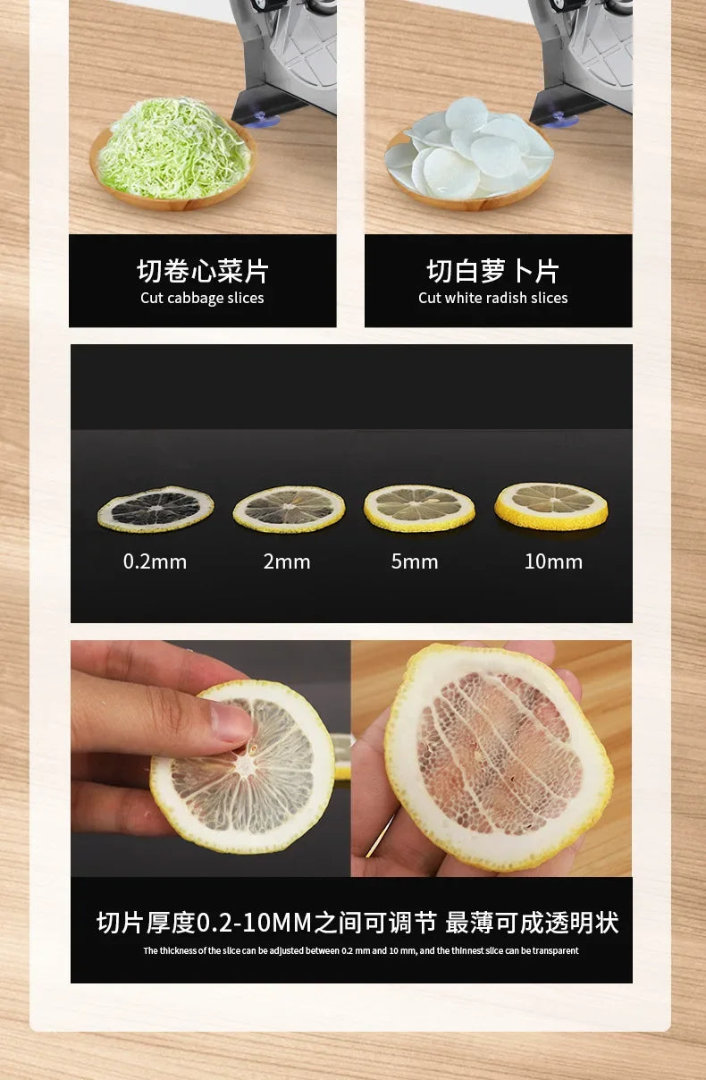 Stainless Steel Commercial Slicer Lemon Slice Potato Fruit
