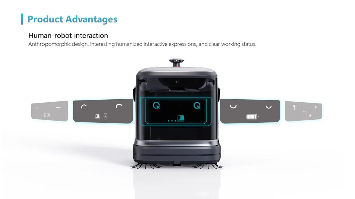 Ounitech Q3-G Commercial Floor Cleaning Robot 3-In-1 Sweep