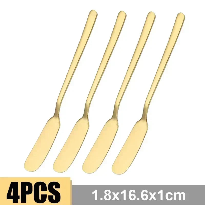 4/1pcs Butter Knifes Stainless Steel Cheese Cutter Knifes