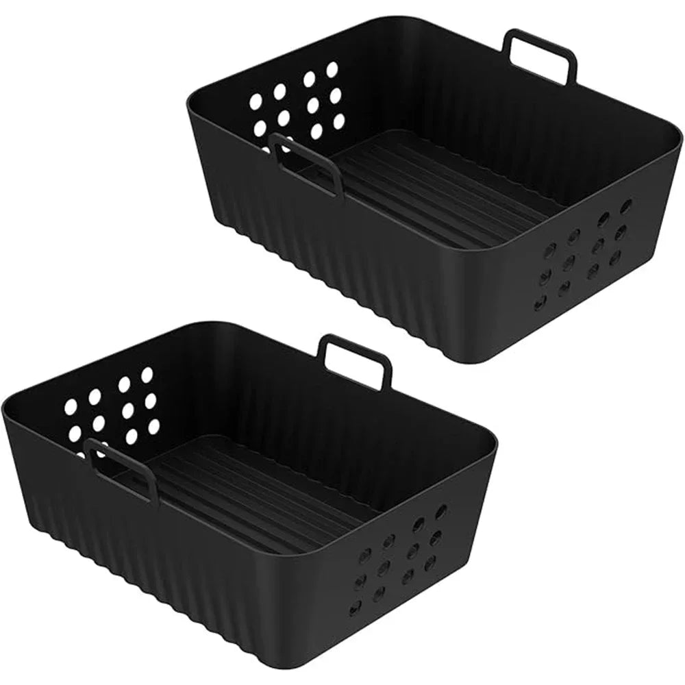 2pcs/1pcs Air Fryer Silicone Liners Ninja Sl400 Sl401