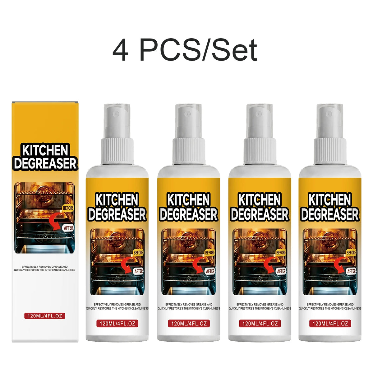 120ml Grease Degreaser Cleaner Effective Oil Stain Remover
