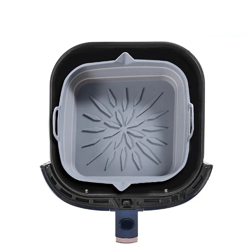 Silicone Air Fryers Liner Oven Baking Tray Square