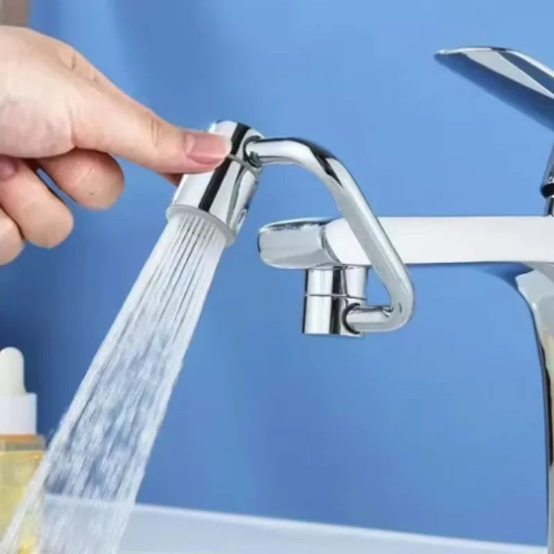 1pc 1080 Swivel Stainless Steel Faucet Extender Splashproof