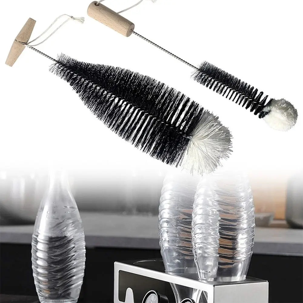 Soda Stream Bottle Brush Beechwood Handle Glassware Jars