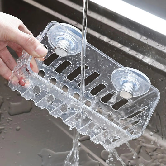 Sink Sponge Holder Suction Cups Storage Rack Suction