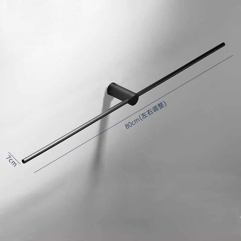 40/50/60/70/80cm Movable Towel Rack Bath Towel Holder Wall