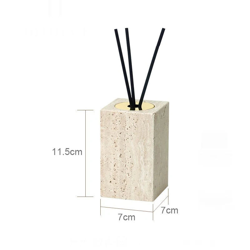 Beige Travertine Bathroom Natural Marble Soap Dispenser Soap