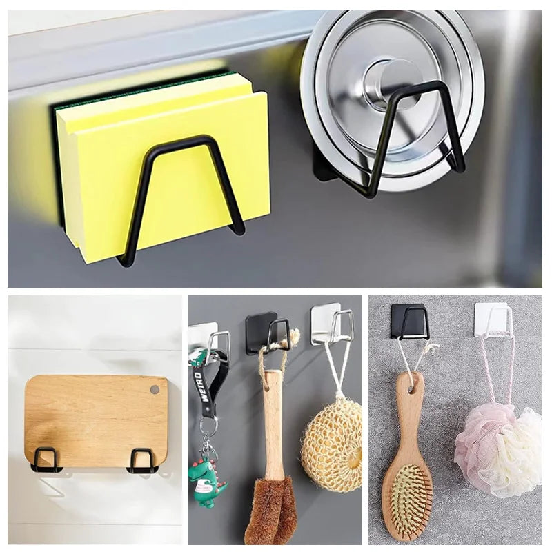 Sink Sponge Holder Drain Drying Rack Sponge Steel