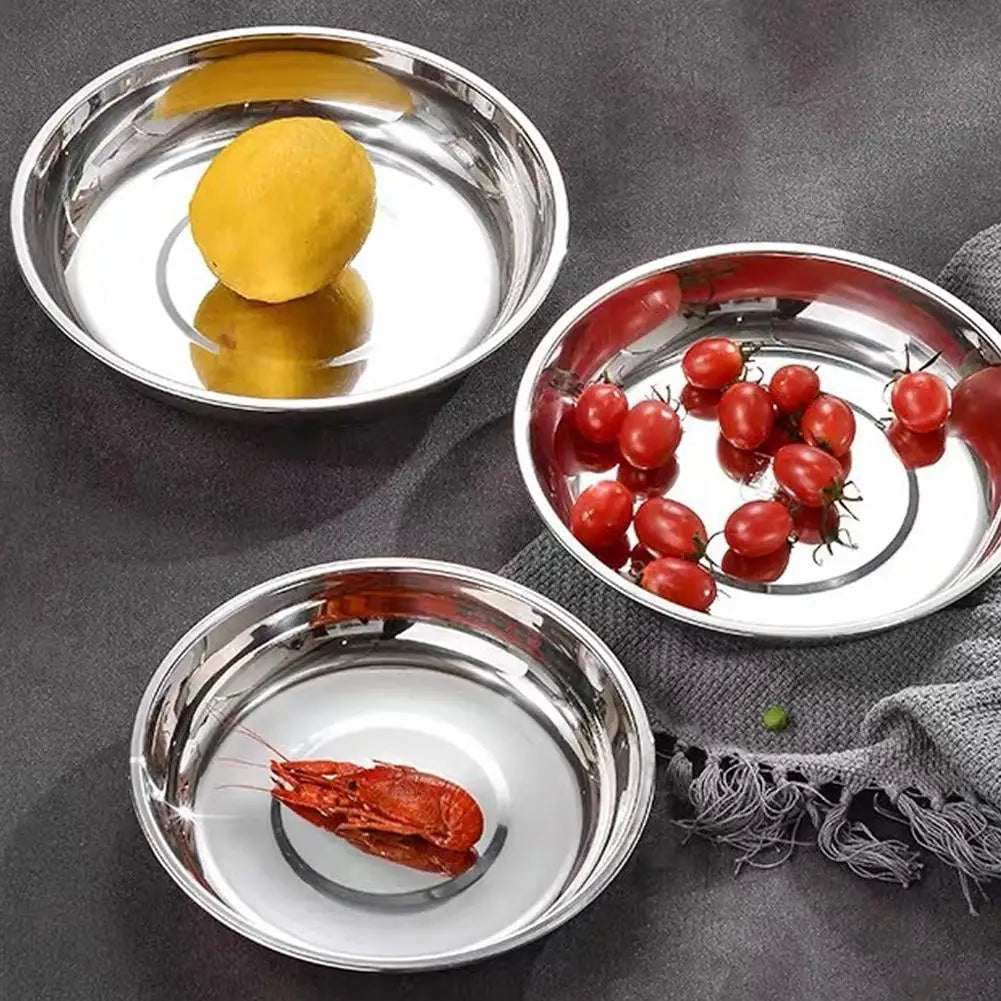 Stainless Steel Plate Oval Fish Dish Dinner Dessert