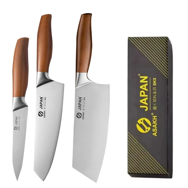 Professional Japanese Knives Santoku Knife Stainless Steel Fish
