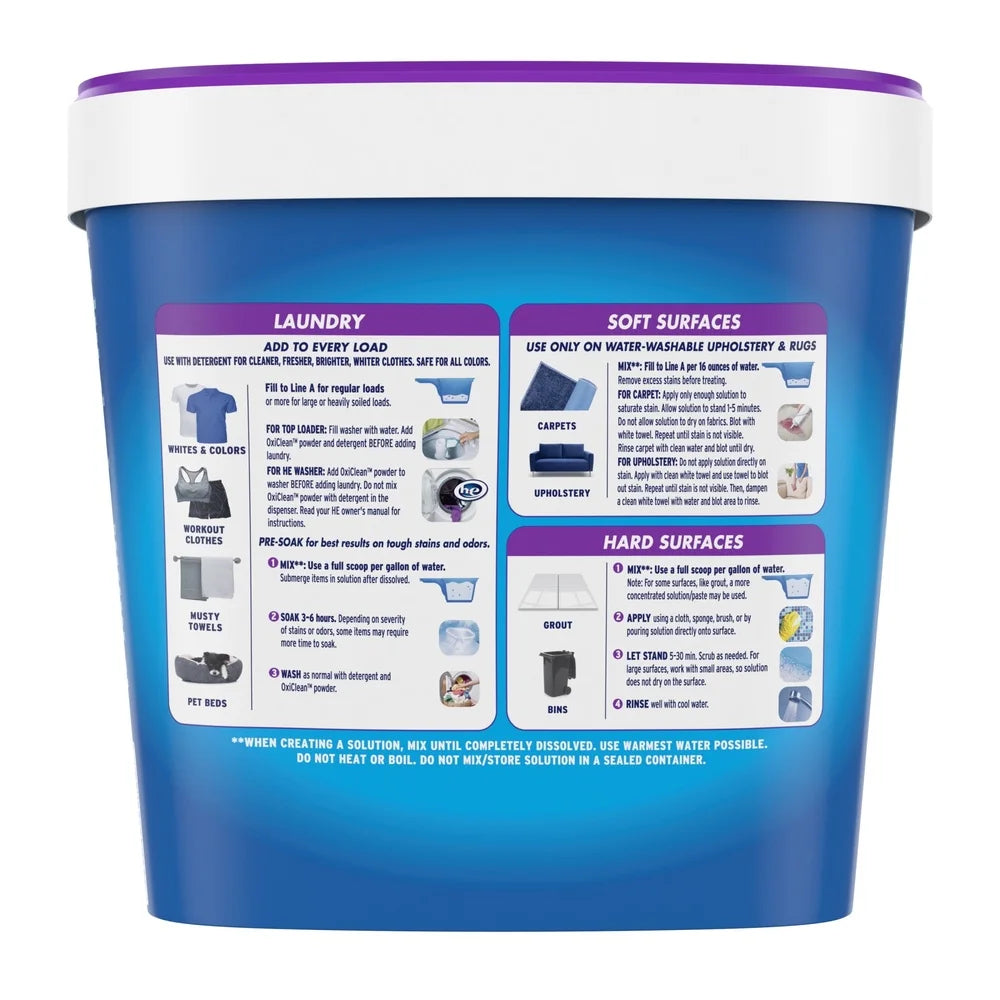 Odor Blasters Oxygen Powder Laundry Stain Odor Remover